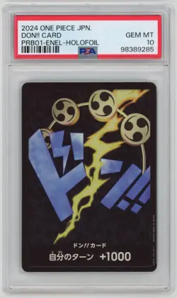 DON!! Card PRB01 ENEL Holofoil - One Piece Card - PSA 10 GEM MINT - Image 1
