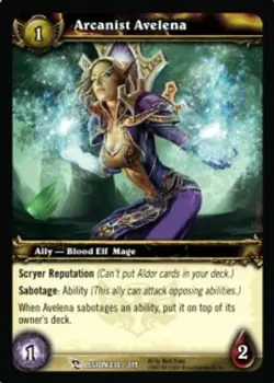 Arcanist Avelena - March of the Legion - World of Warcraft TCG - Image 1