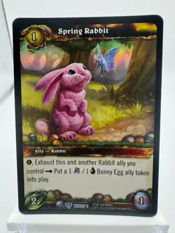 World of Warcraft TCG Foil Promo Holiday 3 2011 Spring Rabbit - Image 1