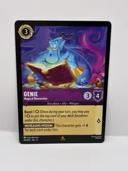Disney Lorcana Winterspell 49/204 Genie Magical Researcher Rare Mint - Image 1