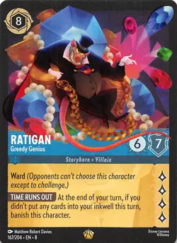 Ratigan Greedy Genius 167/204 Reign of Jafar Disney Lorcana - Image 1