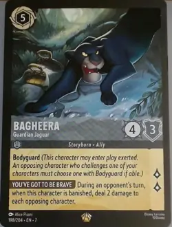 Disney Lorcana Archazia's Island EN-7 Bagheera 198/204 Regular - Image 1