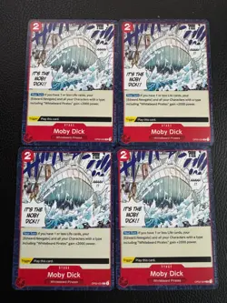 OP02-024 Moby Dick Paramount War One Piece Card Game TCG x4 Playset CCG English - Image 1