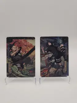 Rare!! KAYOU Naruto Sasuke Uchiha AND Shikamaru Nara AR English Series 2 Card - Image 1