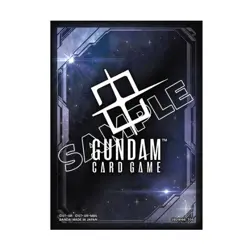 US Seller: Gundam Card Game Sleeve, Space Black (10 ct) - Image 1