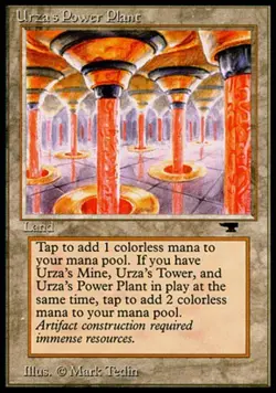 1 x Urza's Power Plant (Columns) - Antiquities - Nm/ex - MTG - Image 1