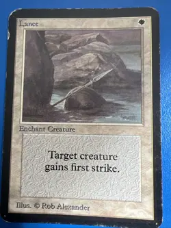 Vintage ~Magic the Gathering~MTG🌟Lance🌟Foreign Black Border~1994 - Image 1