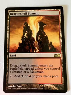 MTG Magic The Gathering Magic 2010 Dragonskull Summit Rare LP - Image 1