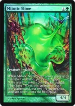 Moderatly Played, English - 1 x MTG Mitotic Slime - Game Day Extended Art Foil P - Image 1