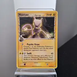 Mewtwo 24/110 Pokemon Holon Phantoms – English – Non Holo – Played - Image 1