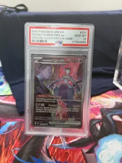 Pokemon TCG Team Rocket's Mewtwo EX Destined Rivals 231/182 PSA 10 - Image 1