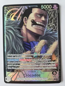 One Piece Crocodile ALT ART RARE Leader Holo OP14-079 5000 Seven Warlords. MINT. - Image 1