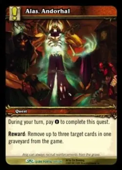 Alas, Andorhal - Through the Dark Portal - World of Warcraft TCG - Image 1