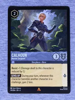Calhoun - Marine Sergeant 191/204 - Azurite Sea - Disney’s Lorcana M/NM - Image 1