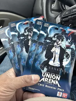 Union Arena Solo Leveling Sleeved Booster Blister Pack lot of 4 English Ver. - Image 1