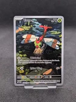 Pokemon Card Yanma 183/182 Destined Rivals Full Art Illustration Rare NM - Image 1