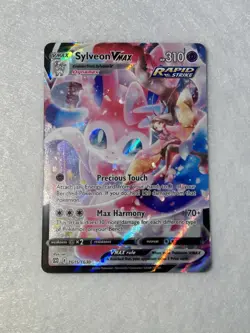 Pokemon Sylveon VMAX TCG Full Art Rare Card TG15/TG30 Brilliant Stars - Image 1