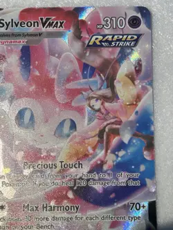 Pokemon Sylveon VMAX TCG Full Art Rare Card TG15/TG30 Brilliant Stars - Image 2