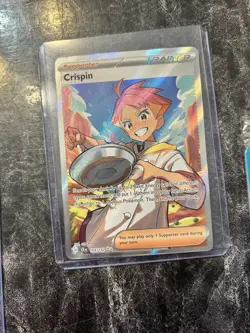 Pokemon Crispin Full Art Ultra Rare Holo Sv07 Stellar Crown 164/142 Trainer Card - Image 1