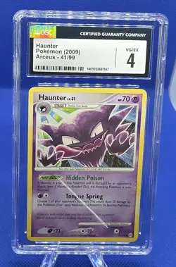 Haunter 2009 Arceus 41/99 CGC 4 Pokemon Card - Image 1