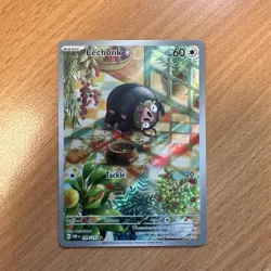 Lechonk 209/197 Sv03: Obsidian Flames Holo Pokemon Card NM - Image 1