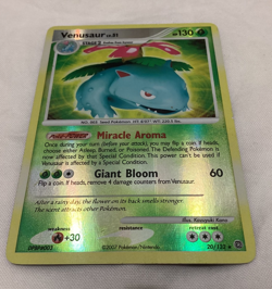 2007 Pokemon/Nintendo Secret Wonders Venusaur Lv 51 Hp 130 #20/132 Holo Card - Image 1