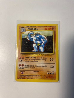 Pokemon card TCG Machoke Base Set 34/102 WOTC non holo - Image 1