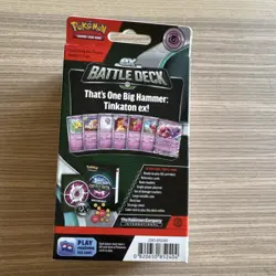 Pokemon Trading Card Game ex Battle Deck Tinkaton ex Sealed 60-Card Deck - Image 2