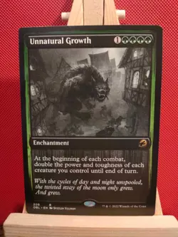 Unnatural Growth (Showcase) - Innistrad Double feature - NM - MTG - Image 1