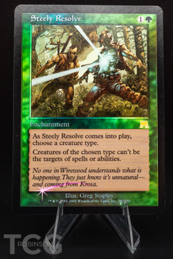 Steely Resolve - 2002 Magic the Gathering - Onslaught Foil - Image 1