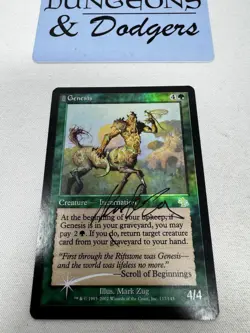 Genesis - Judgment FOIL - Magic The Gathering MTG - Signed - Image 1