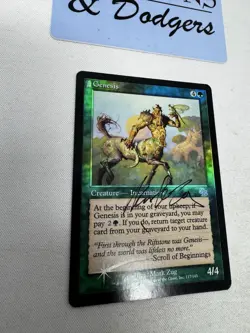 Genesis - Judgment FOIL - Magic The Gathering MTG - Signed - Image 2