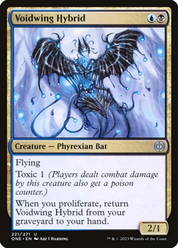 FOIL MTG Voidwing Hybrid (221/530) Phyrexia All Will Be One LP - Image 1
