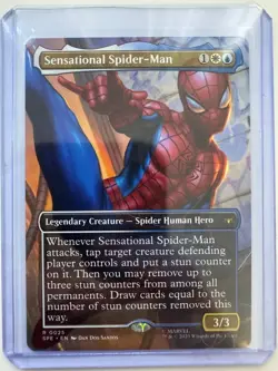 Sensational Spider-Man Borderless #0025 Non-Foil Marvel's Spider-Man NM MTG ENG - Image 1