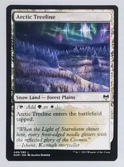 x1 Arctic Treeline NM 249 KHM Kaldheim MTG Magic The Gathering - Image 1