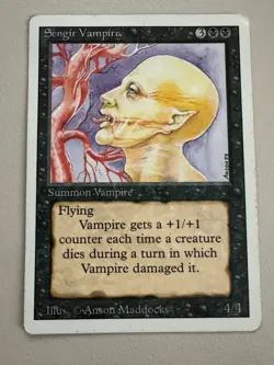 Sengir Vampire - MTG - REVISED (3rd) - ENGLISCH - ©1994 EX/LP Uncommon - Image 1