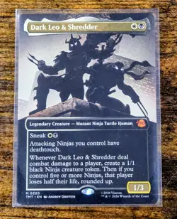 MTG Dark Leo & Shredder (Borderless) 0220 Teenage Mutant Ninja Turtles M/NM - Image 1