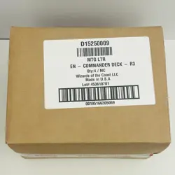 SEALED CASE MTG LOTR Commander Deck Lord of the Rings Tales of Middle Earth - Image 1