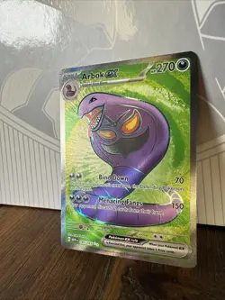 Pokemon TCG Arbok ex 185/165 EN MEW Scarlet & Violet 151 Ultra Rare NM Holo - Image 2