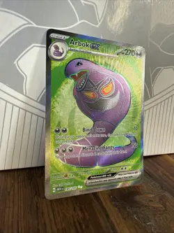Pokemon TCG Arbok ex 185/165 EN MEW Scarlet & Violet 151 Ultra Rare NM Holo - Image 3