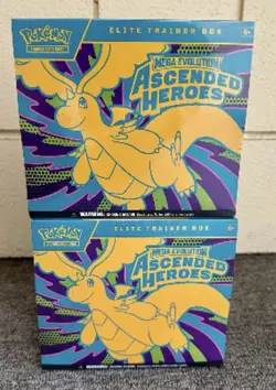 2X Pokemon Ascended Heroes Elite Trainer Box Mega Era Sealed - Image 1