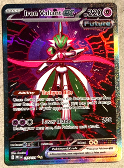 Pokemon Prismatic Evolutions SIR Iron Valian EX 157/131 - Image 1