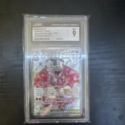 Pokemon Charizard ex CGC 9 Black Star Promo SVP 074 Paldean Fates Tin - Image 1