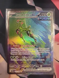 2024 Pokemon Scarlet Violet Temporal Forces Iron Leaves ex 203/162 NM-M - Image 1