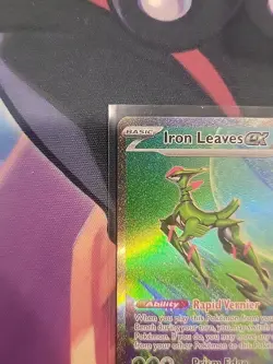 2024 Pokemon Scarlet Violet Temporal Forces Iron Leaves ex 203/162 NM-M - Image 4
