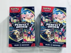 2026 Pokemon Mega Evolution Perfect Order Booster Bundle 2x Set IN HAND - Image 1