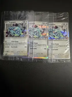 SEALED Terapagos 161/191 & Quaxly 050/191 Pokemon Center Promo Exclusive - Image 1