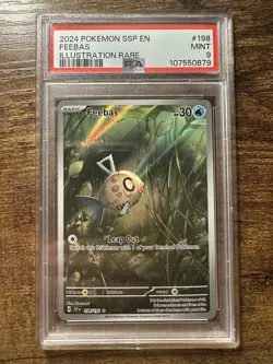 Pokemon Scarlet And Violet Feebas Illustration Rare PSA 9 #198 MINT - Image 1