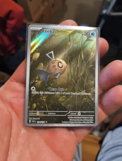Pokemon TCG Feebas 198/191 Illustration Rare Full Art Holo Surging Sparks NM - Image 1