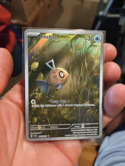 Pokemon TCG Feebas 198/191 Illustration Rare Full Art Holo Surging Sparks NM - Image 5